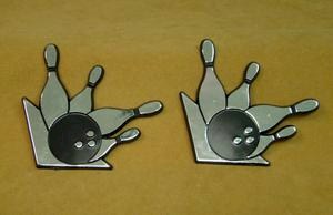 Silver Bowling Magnets