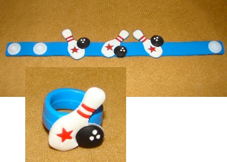 Rubber Bowling Rings & Bracelets