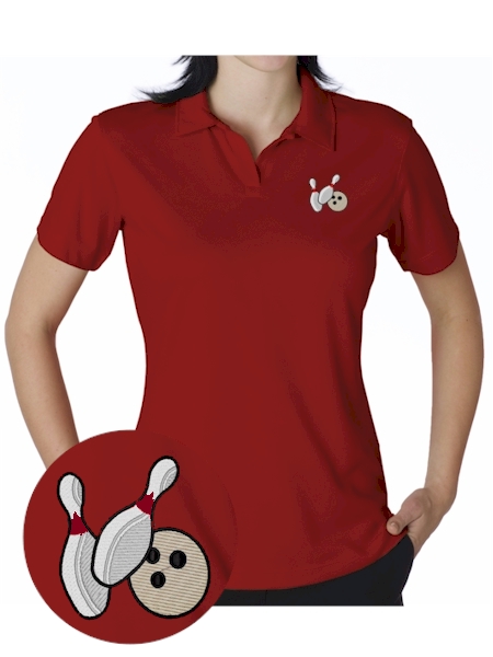 Ladies Head QueenPin Cool-N-Dry Elite Bowling Shirt - CLOSEOUT