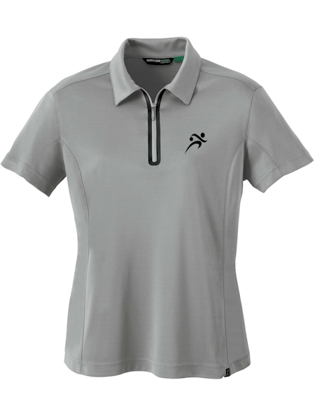 Ladies Performance Zipper Bowling Shirt- CLOSEOUT