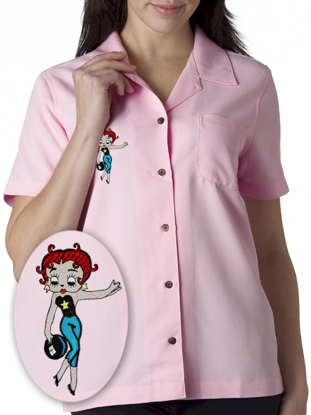 Ladies' Betty B Button Down Bowling Shirt