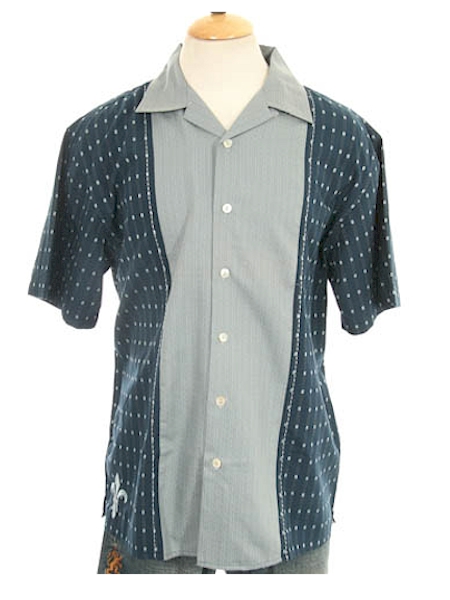 Charlie Sheen Signature Shirt - CHICK ALLEN in Navy