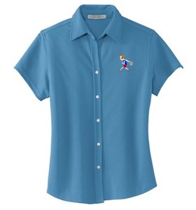 Ladies' Button Front Rapid Dry  - CLOSEOUT