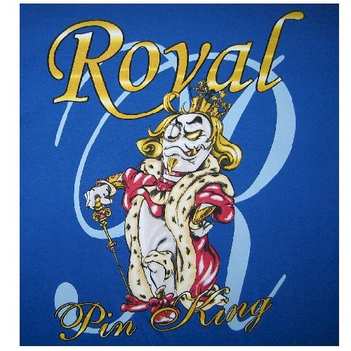 Royal Pin King Bowling T-shirt - CLOSEOUT