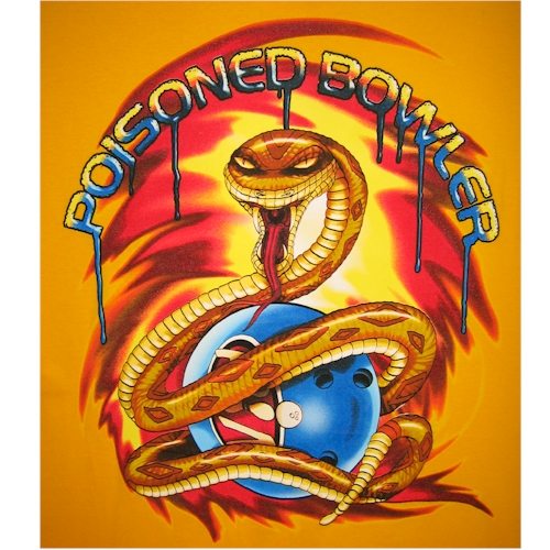 Poisoned Bowler Bowling T-shirt - CLOSEOUT