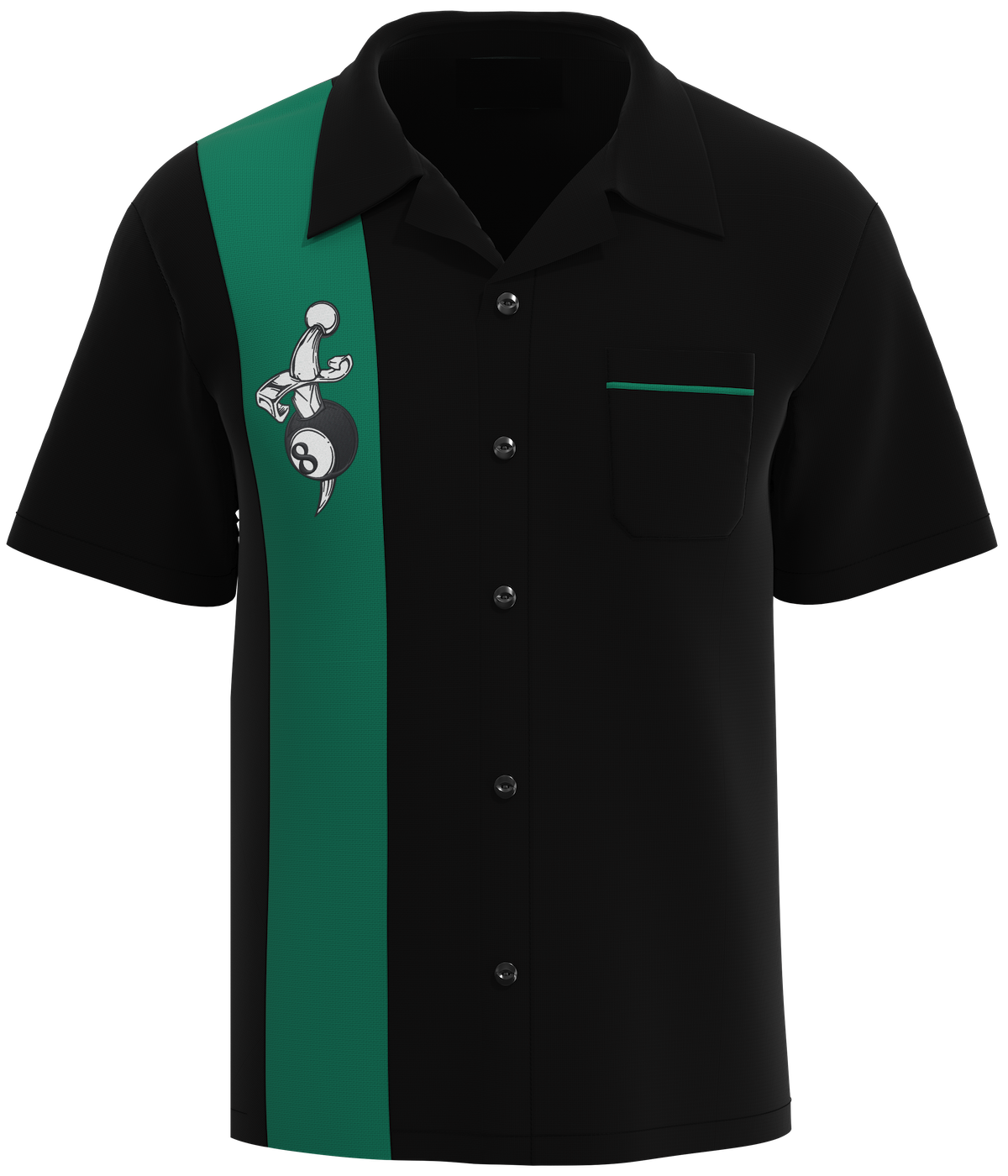 8 Ball Billiards Shirt| Embroidered 8 Ball Shirt | Bowling Concepts