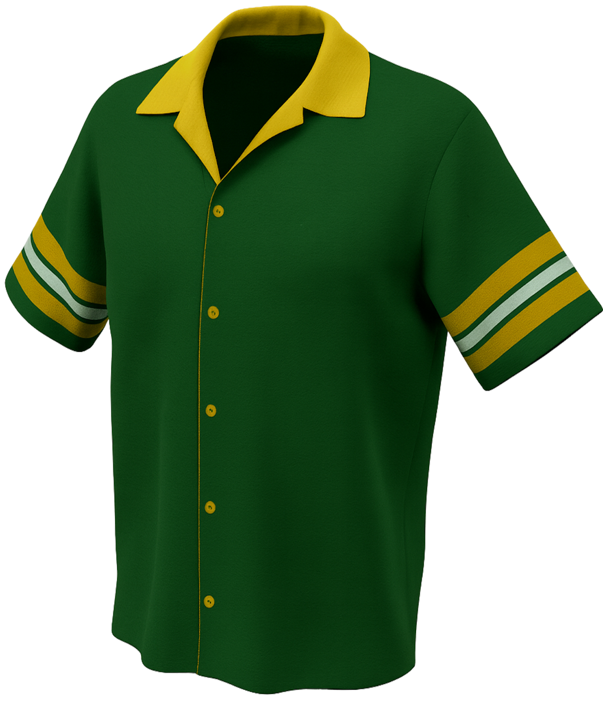 Good Enough Bowling ボタンシャツ オリーブグリーン Football Fan Bowling Jersey | Cheese Fans Hawaiian Bowling Shirts