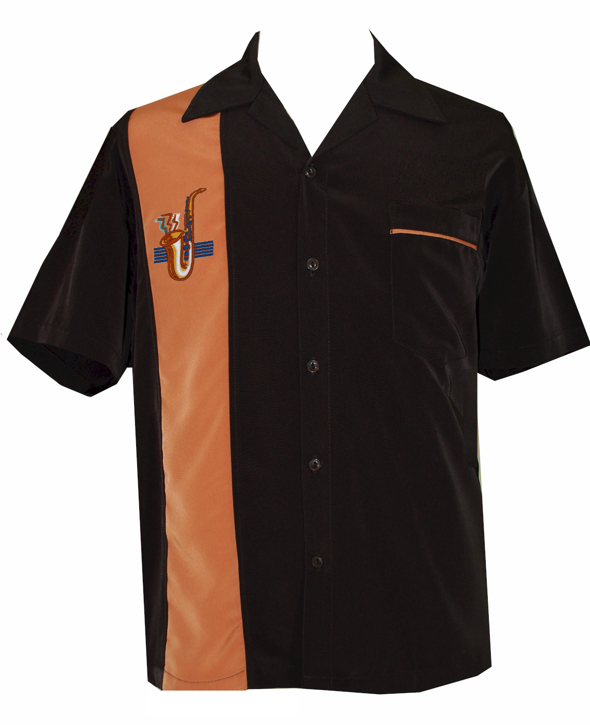 Sax Retro Shirt for Sale | Jazz Retro Button Up Shirt