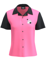 Desinger Pink Satin Bowling Shirt ~ Limited Edition