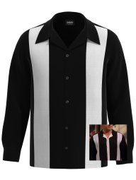 New Yorker ~ Long Sleeve Retro Bowling Shirt