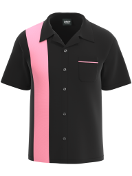 Black & Pink Bowling Shirt
