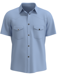 Mens Black Skull Rose Embroidered Western Rockabilly Shirt