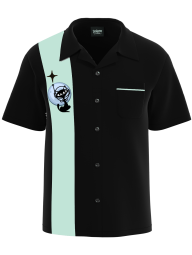 LUNA Atomic Space Cat - Unique Style Men's Bowling Shirt