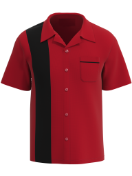 Red bowling shirt