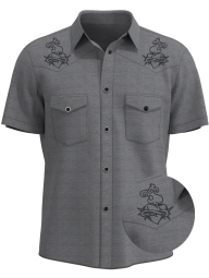"Sacred Heart Rocker"  ~ Rockabilly Work Shirt