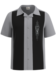 Silver Caddy - Classic Men's Retro Bowling Shirt for Style
