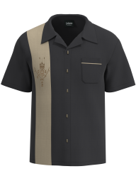 Tiki ‘n Bamboo - Vintage Tiki Lounge Embroidered Bowling Shirt