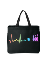 "I Love Bowling" Personalized Retro Bowling Tote