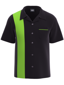 Retro Classic Style: Men’s "Shock" Black and Lime Green