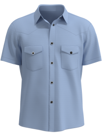 Mens Black Skull Rose Embroidered Western Rockabilly Shirt