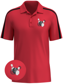 SHOCK - Elite Performance Embroidered Men's Bowling Shirt for Pros