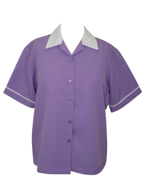 DREAMS - "Laverne" Inspired Lilac Bowling Shirt for Women - Monogram Ready