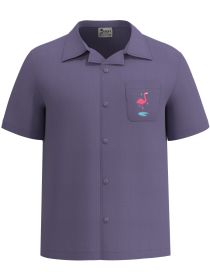 Floridian Flamingo - Tropical Bowling Shirt for Sunny Days