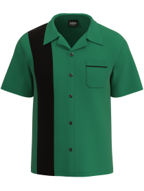 Bowling Shirt Black Orange