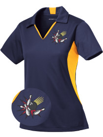 Ladies STRIKEOUT - Moisture-Wicking Sport-Wick Bowling Shirt