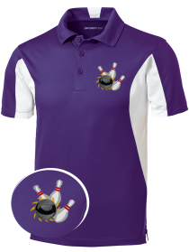 RAZOR - Polo Sport-Wick Polo Bowling Shirt for Cool Performance on Lanes