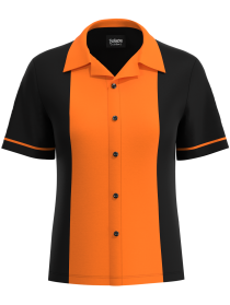 orange bowling shirt