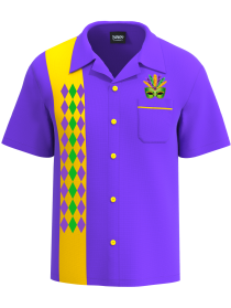 Mardi Gras Magic ~ Exclusive Button Down Shirt