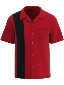 Red bowling shirt