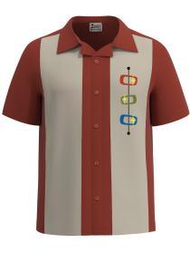 Retro Starburst - Mid-Century Inspired Bowling Shirt for Retro Fans