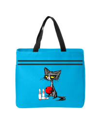 "Alley Cat" Funny Retro Bowling Tote