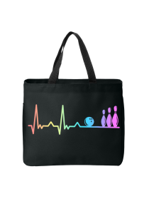 "I Love Bowling" Personalized Retro Bowling Tote