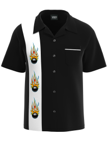 THE LANE SCORCHER ~ Balls on Fire Bowling Shirt