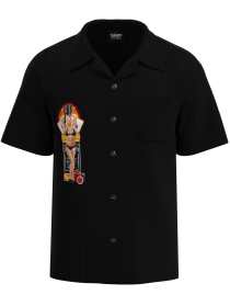 Vegas Dream Pin-Up Bowling Shirt: Retro Design Closeout Sale
