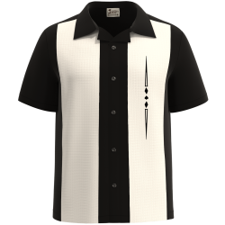 RIVIERA ~ Luxurious Embroidered Button Down Soprano Style Shirt 