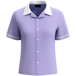 DREAMS - "Laverne" Inspired Lilac Bowling Shirt for Women - Monogram Ready