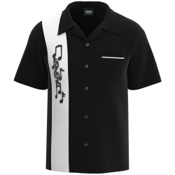 Music Note Bowling Shirt – Custom Jazz & Blues Band Uniform
