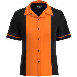 orange bowling shirt