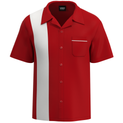 Bowling Shirt Black Orange