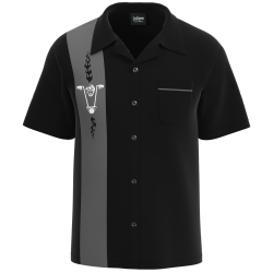 GhostRider - Durable Biker-Inspired Bowling Shirt for Men