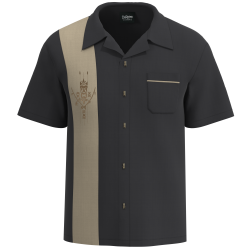 Tiki ‘n Bamboo - Vintage Tiki Lounge Embroidered Bowling Shirt