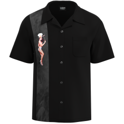 "SMOKIN" Pin Up Bowling Shirt 