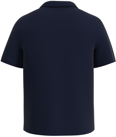 Mens Retro Camp Shirt | Cream & Navy Blue Camp Shirt