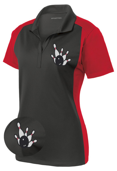 Ladies SMASH-PINS : Sport-Wick Bowling Shirt 