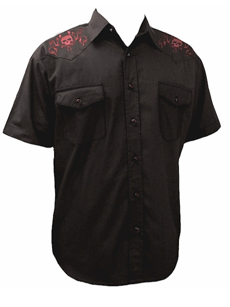 Skull & Roses : Rockabilly Shirt - IRREGULAR