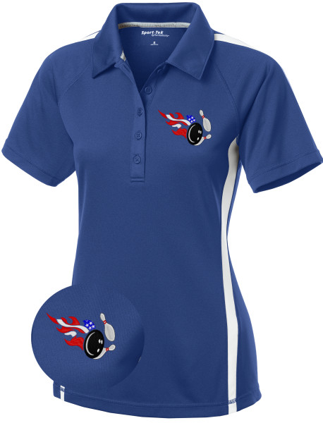 Ladies USA Bowling - Patriotic Performance Bowling Shirt